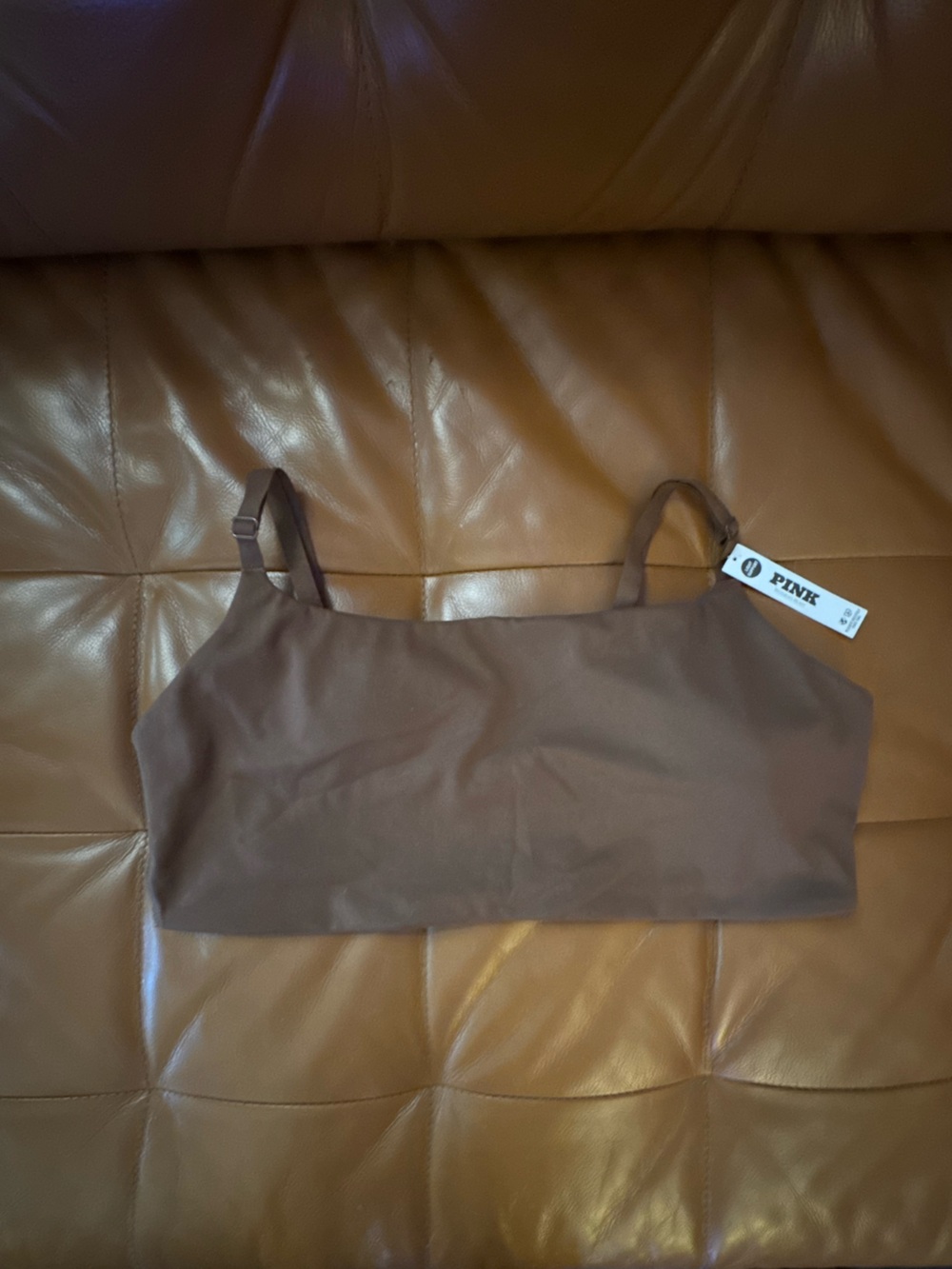 Victoria's Secret PINK Smooth Padded Bralette in Brown